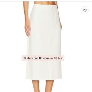 We wore what Linen knee length skirt